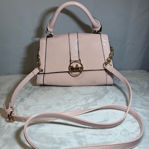 Juicy Couture Blush Pink Logo Satchel Crossbody Bag